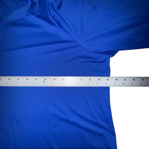 FOXCROFT Sophia Johnny Collar Jersey Shirt Plus 1X Royal Blue - Picture 6 of 14